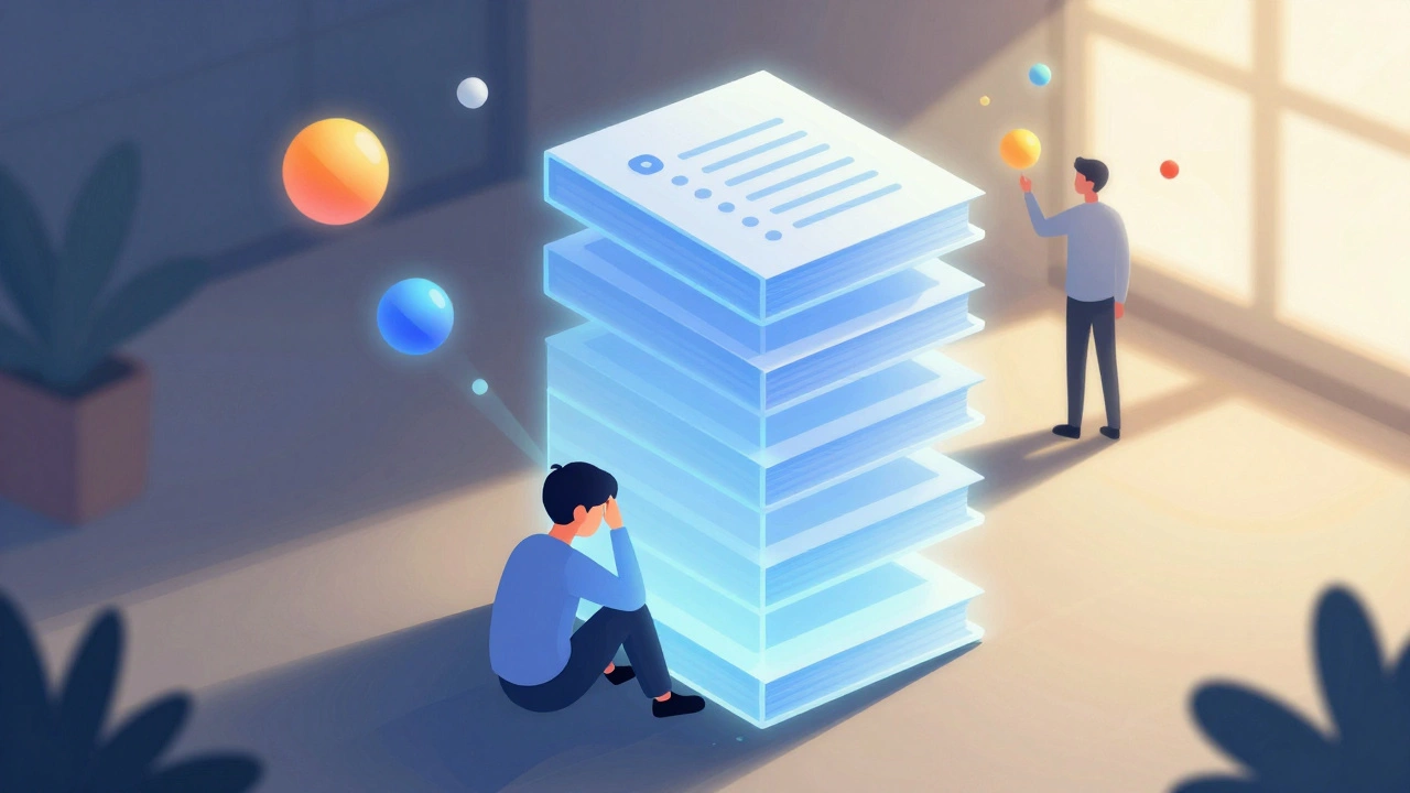 Illustration of exam pressure against holistic student development activities.