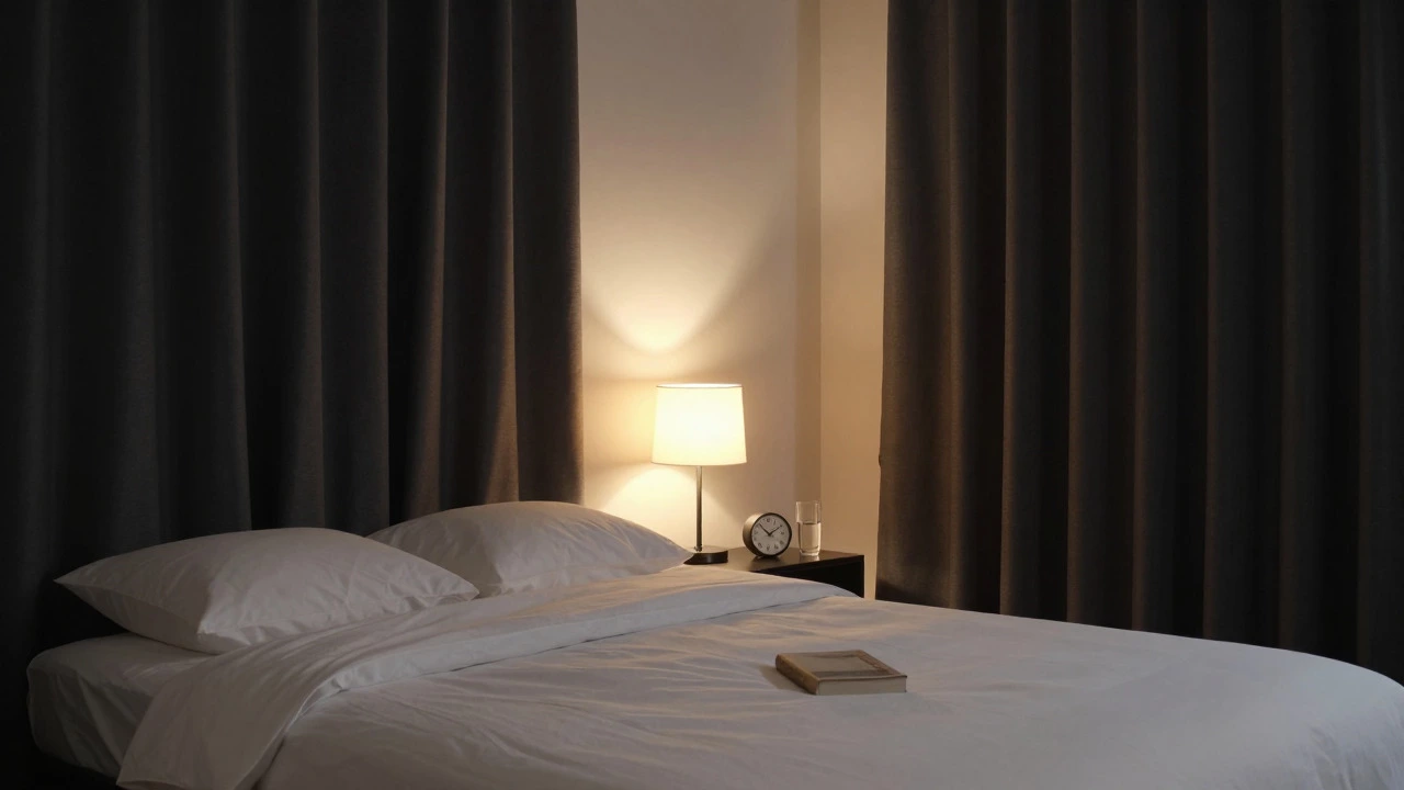 Peaceful, minimalist bedroom setup for healthy sleep hygiene