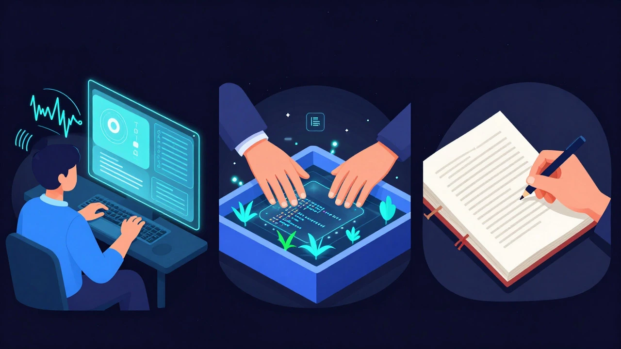 Illustration showing visual, hands-on, and reading-based learning styles